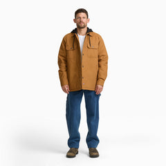 Insulated Duck Hooded Shirt Jacket