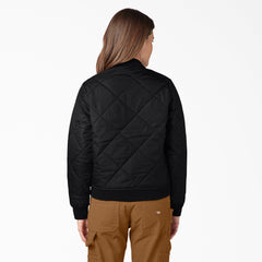 Women's Quilted Bomber Jacket
