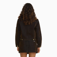 Women's Flocked Unlined Cropped Eisenhower
