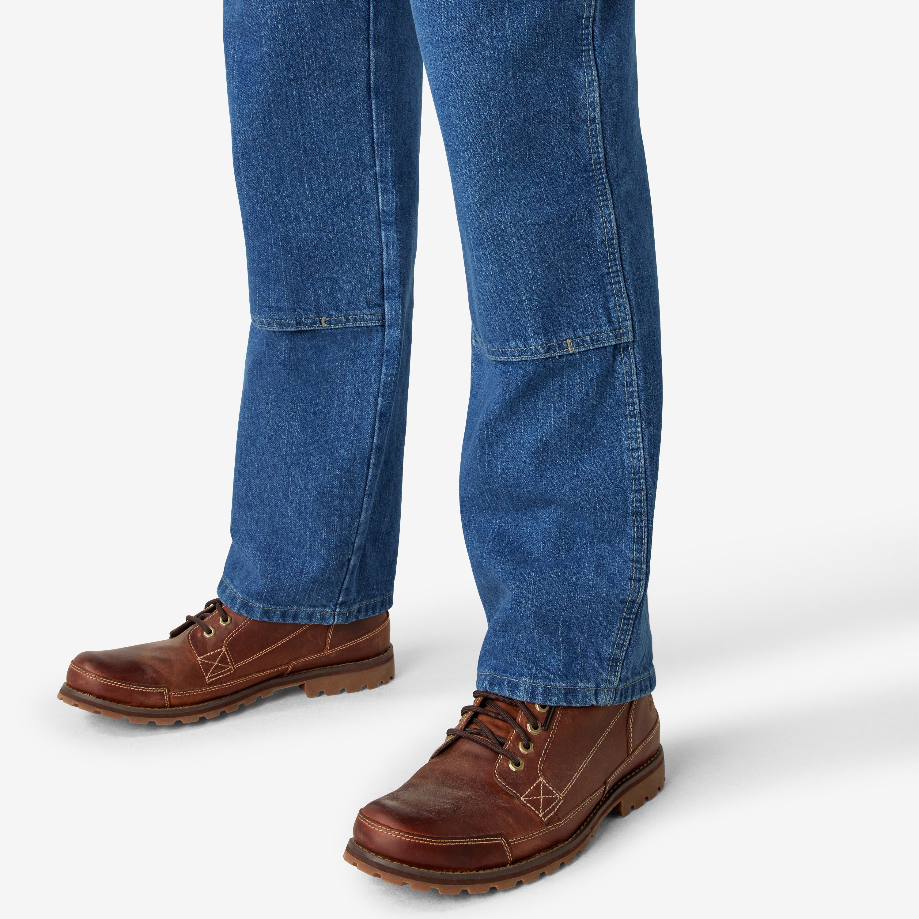 Relaxed Fit Double Knee Jeans